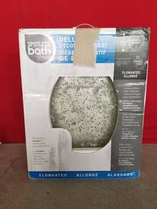 lot 35 image: Ginsey Home Solutions Elongated Toilet Seat Chrome Hinges