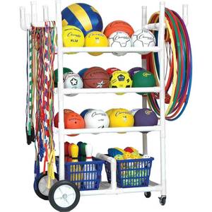 lot 53 image: Champion Sports High Impact All-Terrain Heavy-Duty Cart, White, 53 x 19 x 59, White