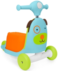 lot 133 image: Skip Hop Kids 3-in-1 Ride On Scooter and Wagon Toy - Dog