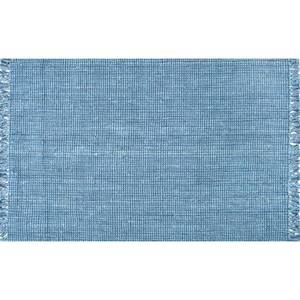 lot 140 image: nuLOOM Natura Collection Chunky Loop Jute Runner Rug, 2 6 x 8, Blue