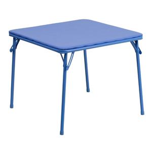 lot 148 image: Flash Furniture Kids Folding Table, Blue