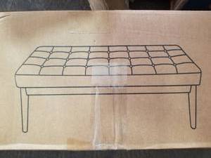 lot 162 image: DEEP RED BENCH