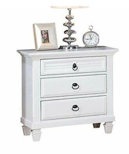 lot 166 image: Acme Furniture 22423 Merivale Nightstand, White