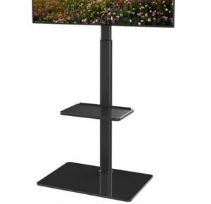 lot 9 image: HEMUDU UNIVERSAL FLOOR TV STAND WITH 3 SHELVES
