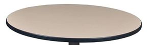 lot 121 image: Regency Cali Round Breakroom Table, 42, Ivory Top Only