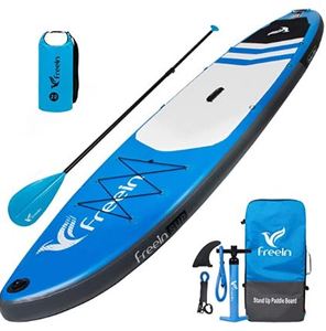 lot 174 image: Freein Explorer SUP 10.0ft  11.0ft Long 31.0in Wide ISUP Sports Camera Inflatable Paddle Board
