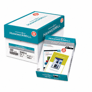 lot 6575 image: Hammermill Laser Print Paper, 11 x 17 Inches, Ledger, 98 Bright, 500 Sheets Per Ream