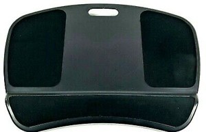 lot 6583 image: AmazonBasics XL Laptop Lap Desk Tray with Cushion, Fits up to 17.3 Inch Laptops