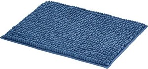 lot 6604 image: AmazonBasics Chenille Bath Mat - Small, Blue