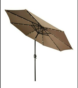 lot 1938 image: Trademark Inovations Patio Umbrella Tan