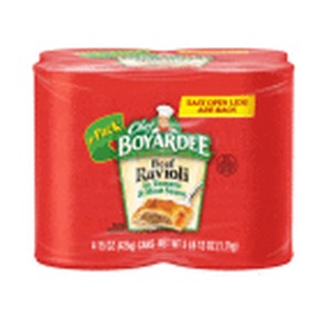 lot 1962 image: CHEF BOYARDEE Beef Ravioli, 60 OZ