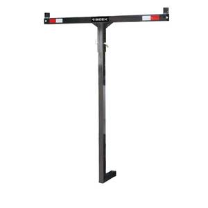 lot 4566 image: Tricam 2 in 1 E-Z Hitch-Mounted Load Extender, 350-Pound Capacity, Silver