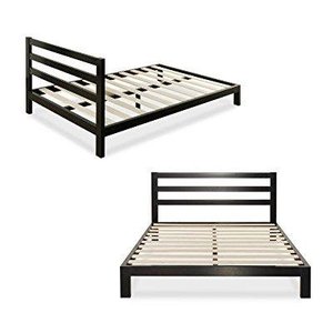 lot 4615 image: Zinus Modern Studio Platform 2000H Metal Bed FrameMattress Foundation with Headboard, Queen