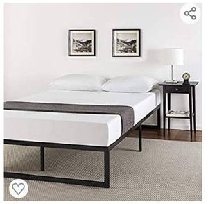 lot 7916 image: Zinus Quick Lock 14 Metal Platform Bed Frame