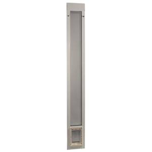 lot 7924 image: Perfect Pet by Ideal Fast Fit Pet Patio Door with Small Pet Door, 80-Inch, White