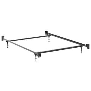 lot 7960 image: Storkcraft Full-Size Crib Conversion Kit Metal Bed Frame