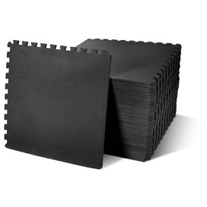 lot 7962 image: BalanceFrom 12 EXTRA Thick Puzzle Exercise Mat with EVA Foam Interlocking Tiles for MMA, Exercise, Gymnastics and Home Gym Protective Flooring, 144 Square Feet