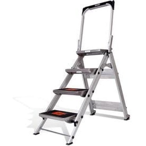 lot 7968 image: Little Giant Safety Step 4-Step Type 1A Aluminum Step Stool