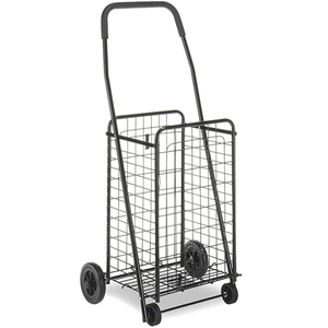 lot 8688 image: Whitmor Deluxe Utility Cart Black