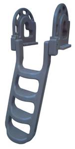 lot 8696 image: Dock Edge 2084F Stand Off Roto Dock Ladder, 4 Step