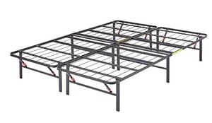 lot 1987 image: Amazonbasics Foldable Metal Platform Bed Frame 14 Inch Height For Under-bed