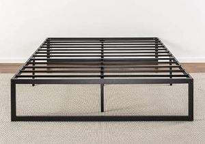 lot 8677 image: Zinus Abel 14 Inch Metal Platform Bed Frame  Mattress Foundation  Queen