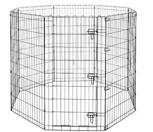 lot 7933 image: AmazonBasics Foldable Metal Pet Exercise and Playpen 48