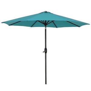 lot 1530 image: Amelia 9 ft. Patio Table Umbrella with Tilt and Crank, Turquoise
