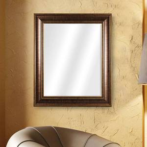 lot 1541 image: American Art Decor Bentley Medium Rectangular Oil Rubbed Bronze Framed Beveled Wall Vanity Mirror - Brown - AN