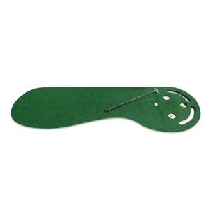 lot 7183 image: Intech 3 Hole Portable Golf Putting Mat