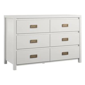 lot 793 image: Little Seeds Monarch Hill Haven 6 Drawer White Kids Dresser Retail $399.49