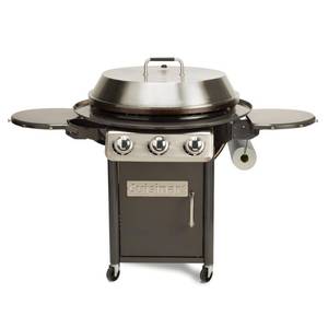 lot 805 image: Cuisinart CGG-999 30-Inch Round Flat Top Surface 360° XL Griddle Outdoor Cooking Station
