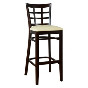 lot 1253 image: Lattice Beech Wood Barstool Retail $113.69