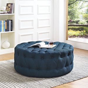 lot 1262 image: Modway Amour Round Upholstered Ottoman