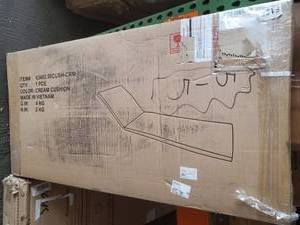 lot 1269 image: Nadine Outdoor Fabric Chaise Lounge Cushion (Set of 2) by Christopher Knight Home Retail $163.99