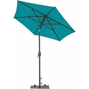lot 1556 image: TrueShade Plus 7-foot Aluminum Garden Parasol with Push Button Tilt and Crank Retail $89.99