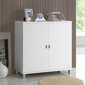 lot 4625 image: Baxton Studio Marcy Contemporary White Wood Storage Sideboard Cabinet Retail $181.49