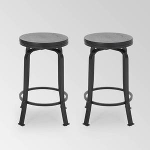 lot 4629 image: Skyla Modern Industrial Swiveling Counter Stool (Set of 2) by Christopher Knight Home Retail $165.99
