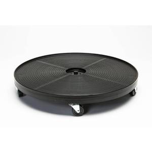 lot 4639 image: Black Plastic 24-inch Plant Dolly