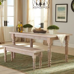 lot 7217 image: Grain Wood Furniture Valerie Dining Table (Table Only No Bench)