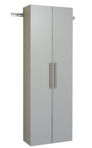 lot 1220 image: Prepac Hang-Ups Storage Cabinet, 24Large, Light Gray