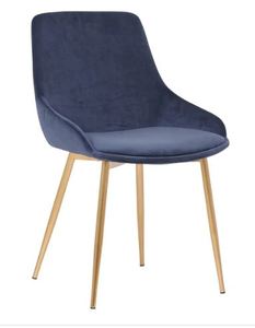 lot 1256 image: Silver Orchid Bejo Velvet Dining Accent Chair Retail $149.99