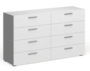 lot 4631 image: Porch & Den Angus Space-saving Foiled Surface 8-drawer Double Dresser Retail $247.99