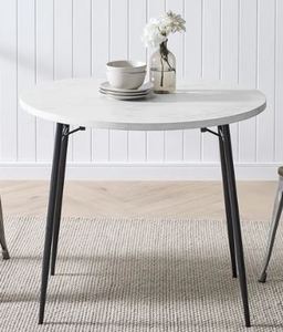 lot 4636 image: Carson Carrington 36-inch Drop Leaf Dining Table Retail $255.99