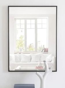 lot 7221 image: Carson Carrington Salsnas Metal Frame Rectangular Mirror Retail $167.49