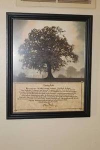 lot 1085 image: Black Framed Print Living Life