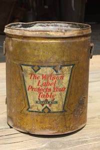 lot 1074 image: Antique Wilson Tin Tub Wilson & Co.