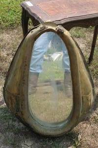 lot 1119 image: Antique English Horse Collar Mirror