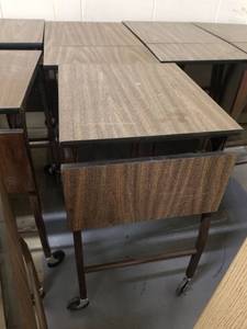 lot 244 image: (14) Small Tables On Wheels