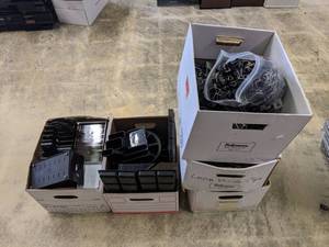 lot 438 image: Binder Clips And Assorted Desk Organizers